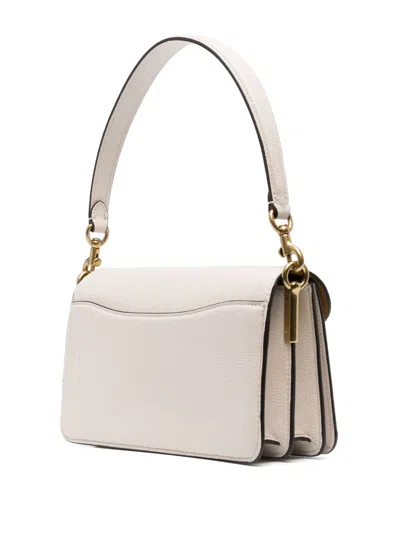 Coach Tabby 26 Leather Shoulder Bag In White