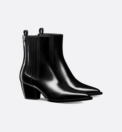 Dior Black Leather Boots In Multi