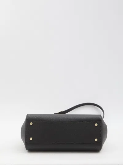 Dolce & Gabbana Borsa A Mano Sicily Large In Black