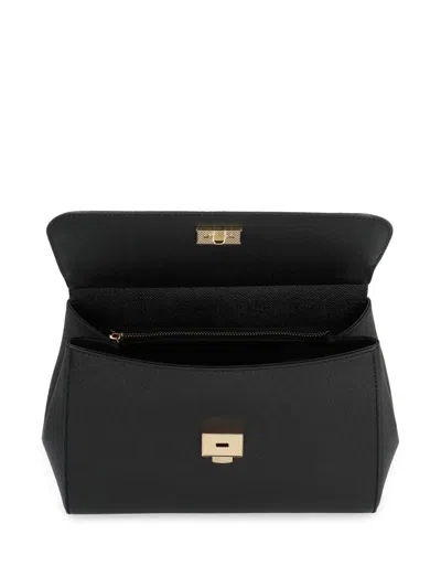 Dolce & Gabbana Borsa A Mano Sicily Large In Black