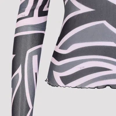 Pucci Emilio  Labyrinth Print Top In Multi