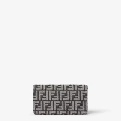 Fendi Black Cotton Blend Wallet
