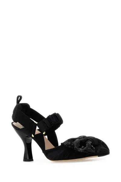 Fendi Heeled Shoes In Black