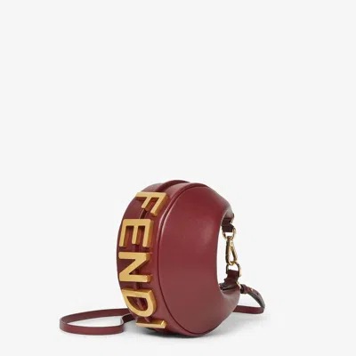 Fendi Red Leather Satchel Bag