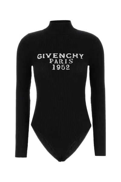Givenchy Black Polyester Bodysuit In Black