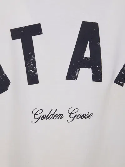 Golden Goose Star Unisex Relaxed Fit Jersey T Shirt In White