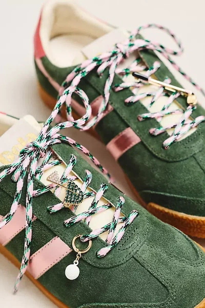 By Anthropologie Shoe Charm & Laces Set In Green