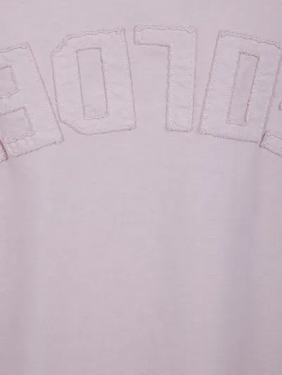 Golden Goose Relaxed Fit T-shirt Cotton Jersey Logo Patch Clothing In Purple