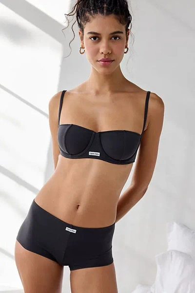 Organic Basics Core Icon Balconette Underwire Bra In Black, Women's At Urban Outfitters In Black