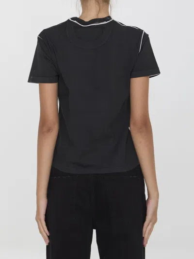 Gucci Black Cotton T-shirt In Black