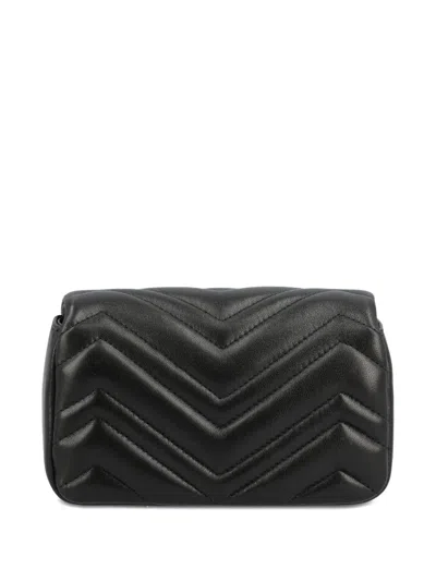 Gucci Women Gg Marmont Mini Shoulder Bag In Black