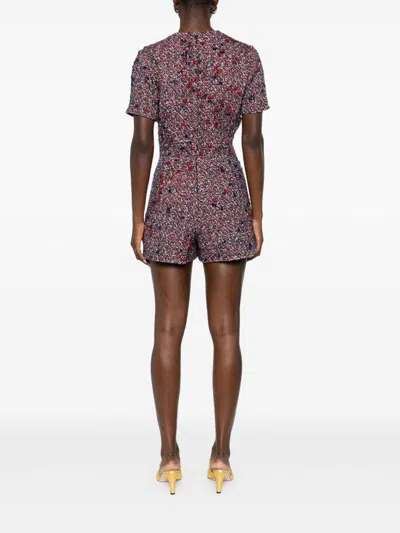 Gucci Textured Wool Dress Featuring Signature Buttons In Pink