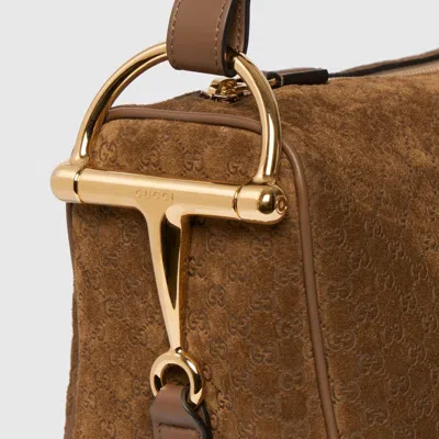 Gucci Brown Leather Handbag In Brown