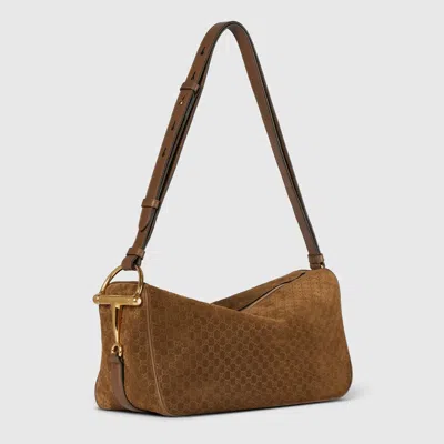 Gucci Brown Leather Handbag In Brown
