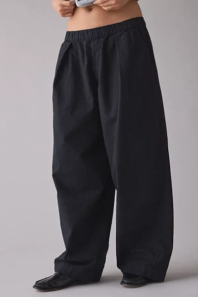 Bdg Bobbi Baggy Pull-on Pant In Black, Women's At Urban Outfitters In Black