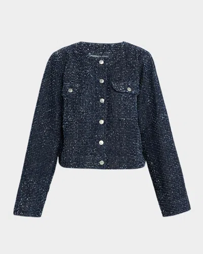 Rails Capistrano Denim Tweed Jacket In Blue