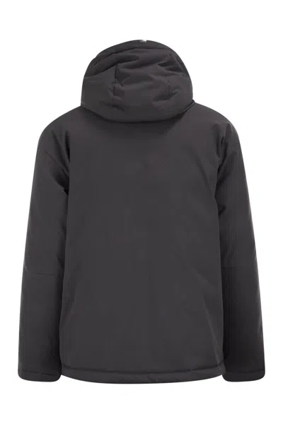 Herno Long-sleeved Down Jacket In Black