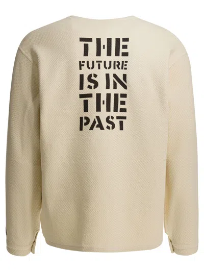 Human Made Long Sleeve Henley T-shirt Text Print In Pink