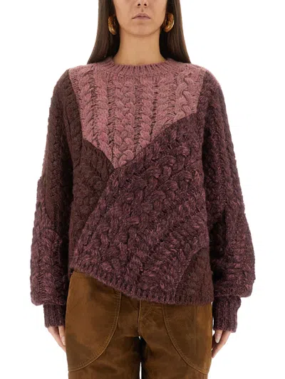 Isabel Marant Étoile Isabel Marant Etoile Patchwork Daryl Sweater In Red