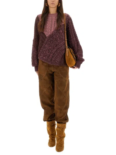 Isabel Marant Étoile Isabel Marant Etoile Patchwork Daryl Sweater In Red