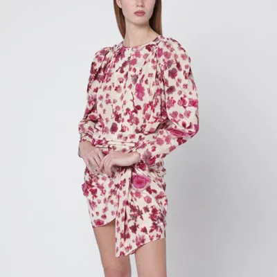 Isabel Marant Top With Multicolour Print In Pink