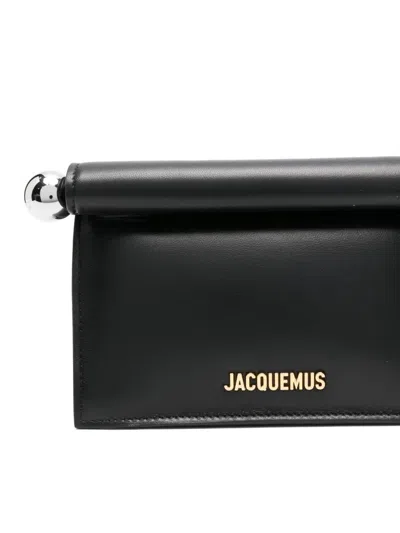 Jacquemus La Pochette Rond Carre Bag In Black