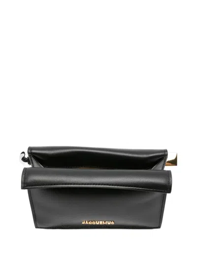 Jacquemus La Pochette Rond Carre Bag In Black