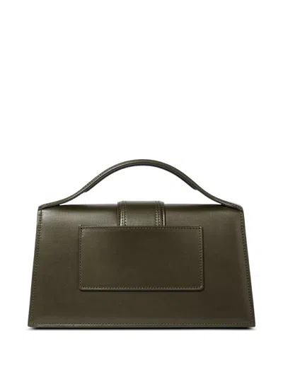 Jacquemus Shoulder Le Grand Bambino Olive Green In Green
