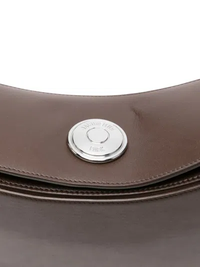 Jacquemus Brown Calf Leather Shoulder Bag In Brown