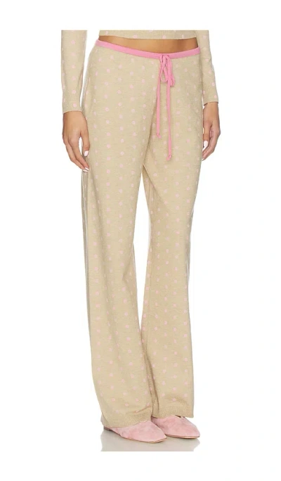 Frankies Bikinis Mellow Cloud Knit Pant In Multi