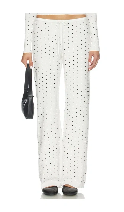 Frankies Bikinis Pant Mellow Cloud Knit Pant In White