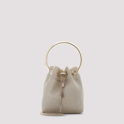 Jimmy Choo Bon Bon Metallic Mesh In Neutral