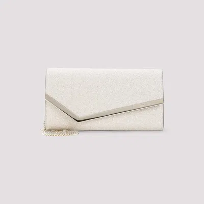 Jimmy Choo Silver Emmie Clutch