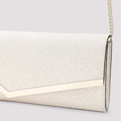 Jimmy Choo Silver Emmie Clutch
