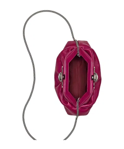 Marc Jacobs Claw Clip Chain Linked Small Clutch Bag In Red