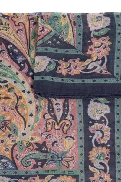 Etro Paisley Patterned Scarf In Multi