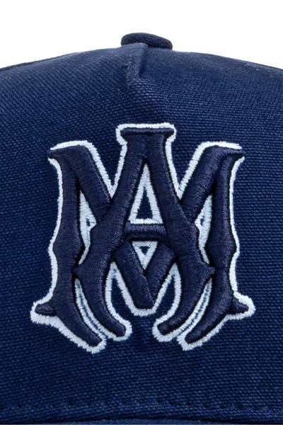 Amiri Embroidered Cap In Blue