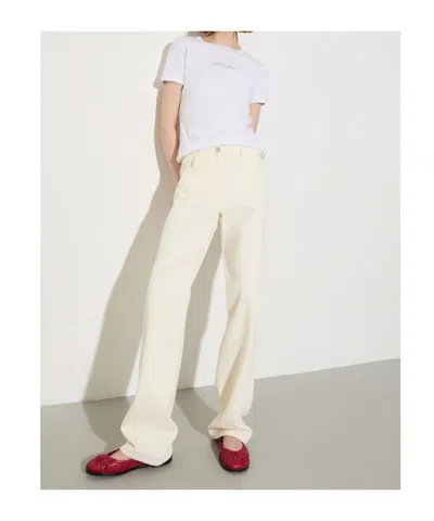 Maxco. Straight-leg Chinos In White