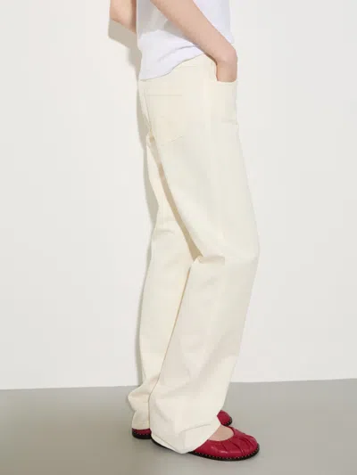 Maxco. Straight-leg Chinos In White