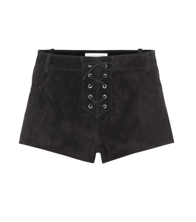 Shop Isabel Marant Étoile Danton Suede Shorts In Black