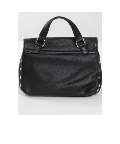 Zanellato Twist Hook Postina Saeta Baby Shoulder Bag In Black