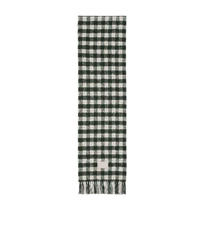 Acne Studios Plaid Scarf In Black