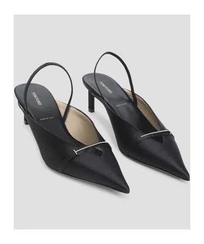Tom Ford Pointed-toe High-heeled Sandals In Black