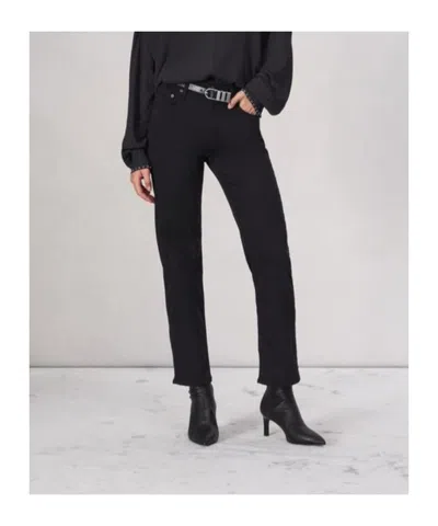 Rag & Bone Flexi Harlow Straight Jean In Black