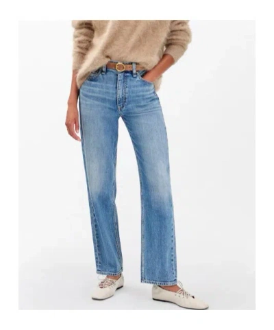 Rag & Bone Harlow Ankle Straight Jeans In Blue
