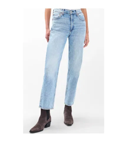 Rag & Bone Harlow Ankle Straight Jean In Blue