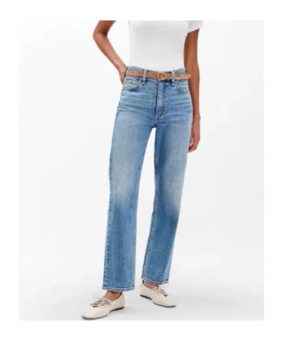 Rag & Bone Harlow Ankle Straight Jeans In Blue