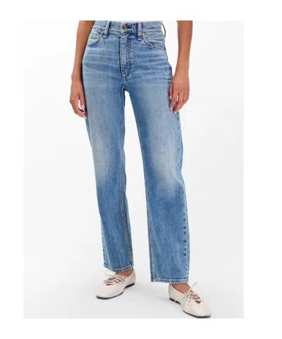 Rag & Bone Harlow Ankle Straight Jeans In Blue
