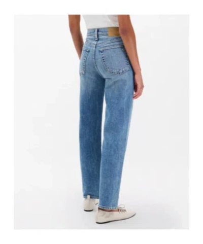 Rag & Bone Harlow Ankle Straight Jeans In Blue