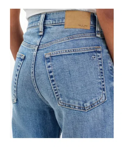 Rag & Bone Harlow Ankle Straight Jeans In Blue